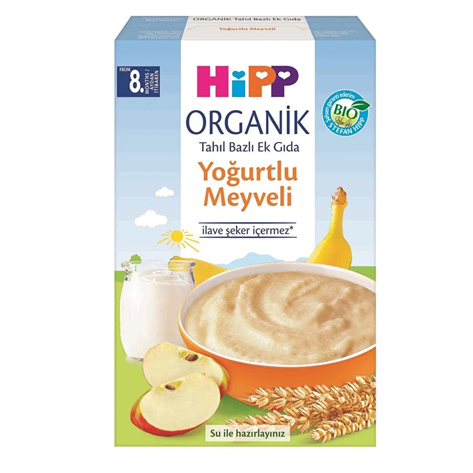 Organik Yoğurtlu Meyveli Kaşık Maması 250 gr